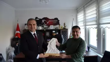 Bayırköy Belediye Başkanı Dilsiz, Orman İşletme Müdürü Akbulut'u Ziyaret Etti