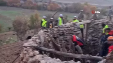 Siirt'te Ahır Çöktü, 3 Hayvan Telef Oldu