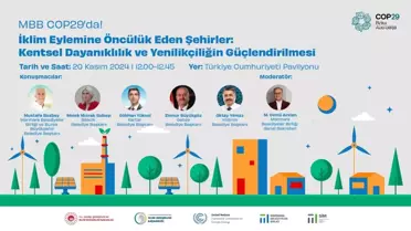 Gökhan Yüksel, COP29'da Yerel İklim Değişikliği Planlarının Önemi Üzerine Konuşacak