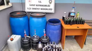 Tekirdağ'da Kaçak Alkol Operasyonu