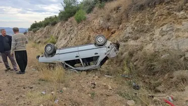 Kozan'da kaza: Sürücü yara almadan kurtuldu