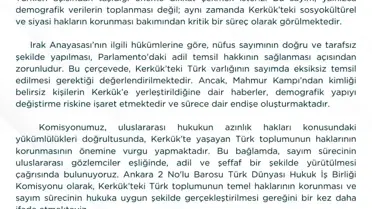 Kerkük'te Nüfus Sayımı İçin Uyarı