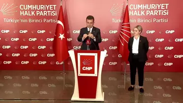 Özgür Özel ve Ekrem İmamoğlu, CHP Genel Merkezi'nde Görüştü.