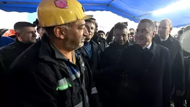 TBMM Dışişleri Komisyonu Başkanı Oktay, Çayırhan Termik Santrali'ndeki madencileri ziyaret etti Açıklaması