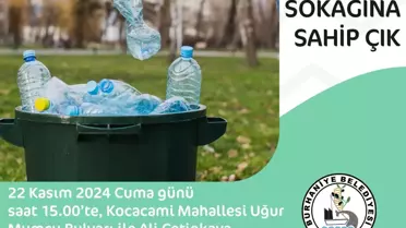 Burhaniye Belediyesi'nden 'Çöp Atma, Sokağına Sahip Çık' Projesi