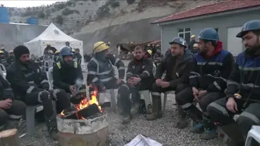 Çayırhan Termik Santrali'nde Maden İşçileri Özelleştirmeye Karşı Eylemde