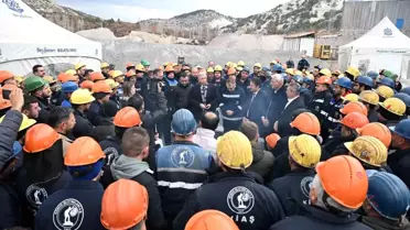 Mansur Yavaş, Grevdeki Maden İşçilerini Ziyaret Etti