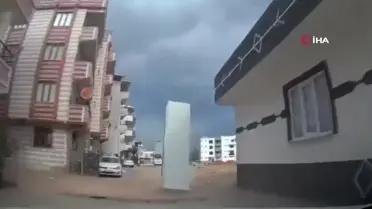 Bursa'da fırtına sonrası heyecan verici anlar