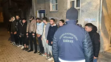 Edirne ve Tekirdağ'da Kaçak Göçmen Operasyonu: 34 Göçmen Yakalandı