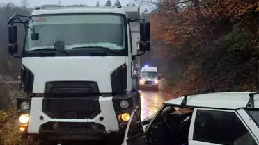 Sinop'ta Trafik Kazası: 1 Yaralı