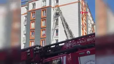 Çayırova'da 5 Katlı Apartmanda Yangın
