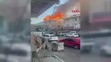 Ankara'da Boya Atölyesinde Yangın Çıktı