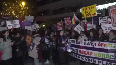 Ankara'da Kadına Şiddet Protestosu