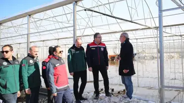 Tarım ve Orman Bakan Yardımcısı Serik'te Zarar Gören Alanları İnceledi