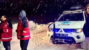 Taraklı'da Karda Mahsur Kalanlar Kurtarıldı