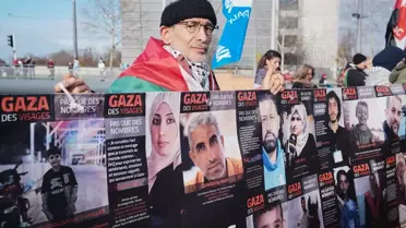 Strazburg'da Filistin Destek Gösterisi