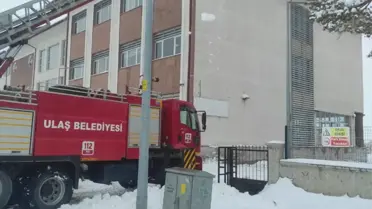 Sivas Ulaş'ta Kar Temizleme Çalışmaları