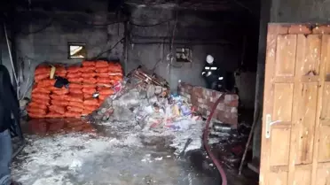 Suluova'da Kazan Dairesinde Yangın