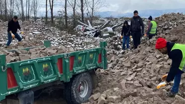 Niksar'da Yol Açma Çalışmaları