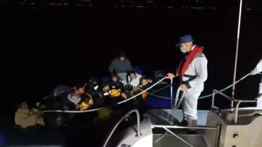 Ayvalık'ta 18 Düzensiz Göçmen Yakalandı