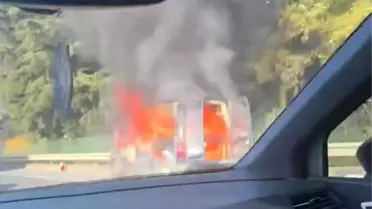 Kocaeli'de Araç Yangını: Yaralı Yok