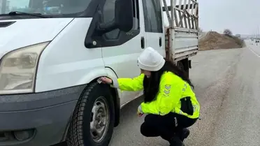 Akyurt'ta Kış Lastiği Denetimi Başladı