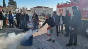 Gerze'de Yangın Eğitimi
