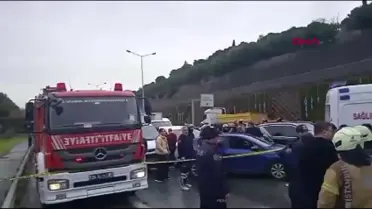 Maltepe'de servis minibüsü devrildi: 1 ölü, 4 yaralı