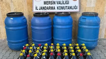 Mersin'de 2 Bin Litre Sahte İçki Ele Geçirildi