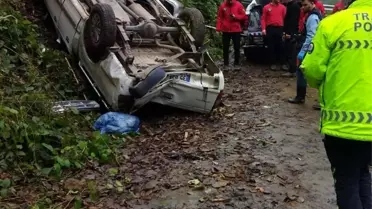 Rize'de Trafik Kazası: 1 Ölü