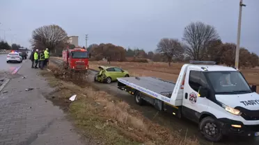Banaz'da Trafik Kazası: 2 Yaralı