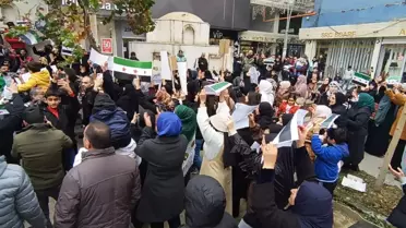 Şam'ın Kontrolü Muhaliflere Geçince Batman'da Kutlama Yapıldı