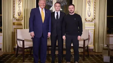 Macron, Zelenskiy ve Trump Paris'te Rusya-Ukrayna Savaşını Görüştü