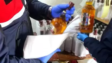Sakarya'da Kaçak Alkol Operasyonu