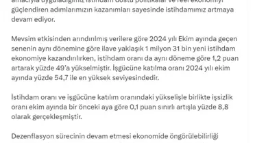 İstihdam Oranı Artıyor: 2024 Ekim Verileri Açıklandı
