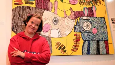 Down Sendromlu Ressam Ayla Sökemen'in Eserleri