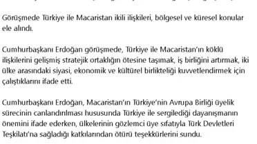 İLETİŞİM BAŞKANLIĞI GÖRÜŞMENİN DETAYLARINI PAYLAŞTI