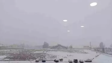 Diyadin'de Kar Yağışı Etkili Oldu