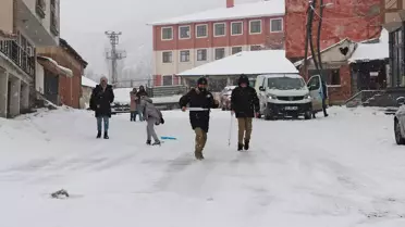Karlıova'da Kar Yağdı