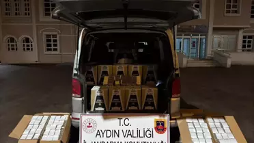 Aydın'da 1 Milyon TL'lik Tütün Doldurulmuş Makaron Ele Geçirildi
