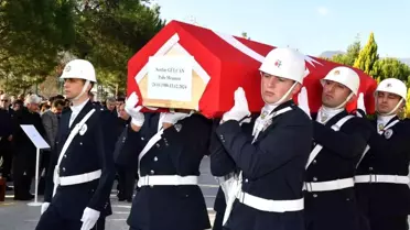 Denizli'de Fenalaşan Polis Memuru Son Yolculuğuna Uğurlandı
