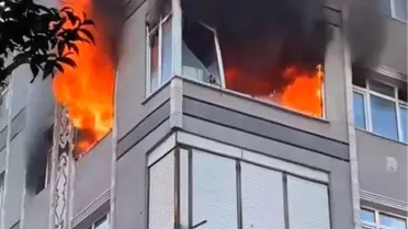 Bayrampaşa'da 4 Katlı Binada Yangın