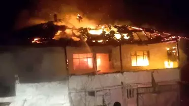 Tokat'ta Yangın: Bir Ev Kullanılamaz Hale Geldi