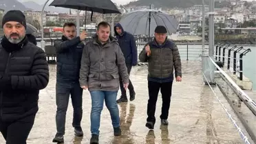 Giresun'da Fırtına Nedeniyle Bulancak İskelesi Kapatıldı