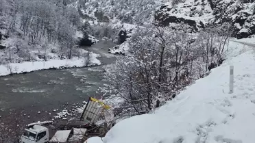 Şavşat'ta Kamyon Devrildi: 1 Yaralı