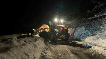 Ayder Yaylası'nda Çığ Düşmesi Trafiği Kapatmıştı