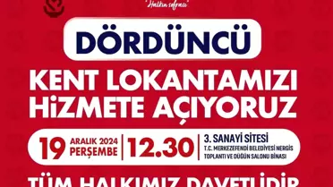 Denizli'de Yeni Kent Lokantası Açılıyor