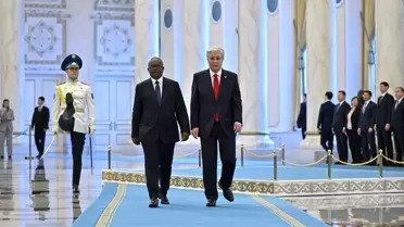 Tokayev, Gine-Bissau Başkanı'nı Ağırladı