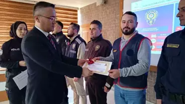 Bafra'da Güvenlik Personeline Ödül