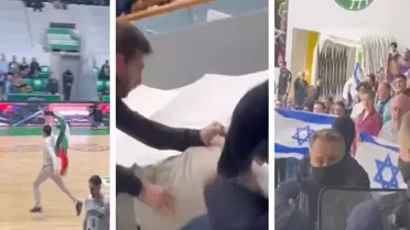 İsrailli taraftarlar Filistin bayraklı genci darp etti